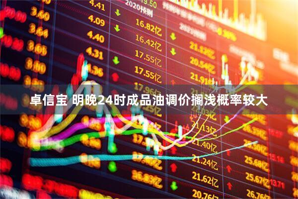 卓信宝 明晚24时成品油调价搁浅概率较大
